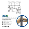 2-3/8″ Steel To Wood 90° Fence Bracket 2-3/8″ Steel To Wood 90° Fence Bracket