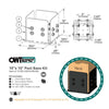 OWT - Post Base Kit IRONWOOD (size options) OWT - Post Base Kit IRONWOOD (size options)