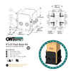 OWT - Post Base Kit IRONWOOD (size options)