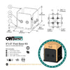 OWT - Post Base Kit IRONWOOD (size options) OWT - Post Base Kit IRONWOOD (size options)