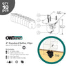 OWT - Rafter Clips IRONWOOD (10pk) (size options) OWT - Rafter Clips IRONWOOD (10pk) (size options)