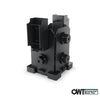 OWT - Post Base Twin Rail Saddle - IRONWOOD (size options) OWT - Post Base Twin Rail Saddle - IRONWOOD (size options)