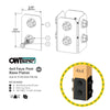 OWT - FAUX Post Base Kit IRONWOOD (size options) OWT - FAUX Post Base Kit IRONWOOD (size options)