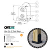 OWT - Post Base Kit LITE LAREDO SUNSET (size options) OWT - Post Base Kit LITE LAREDO SUNSET (size options)