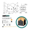 OWT - Post Base Kit LAREDO SUNSET (size options) OWT - Post Base Kit LAREDO SUNSET (size options)
