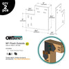 OWT - 6″ Flush Outside 90 Plate Connector Truss Ties (2PK) OWT - 6″ Flush Outside 90 Plate Connector Truss Ties (2PK)