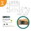 OWT - 6″ Flush Inside 45 Plate Connector Truss Tie (2PK) OWT - 6″ Flush Inside 45 Plate Connector Truss Tie (2PK)
