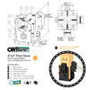 OWT - Post Base Twin Rail Saddle - LAREDO SUNSET (size options) OWT - Post Base Twin Rail Saddle - LAREDO SUNSET (size options)