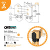 OWT - 8" Post to Beam Bolt Offset LAREDO SUNSET 56636 OWT - 8" Post to Beam Bolt Offset LAREDO SUNSET 56636