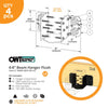 OWT - Beam Hanger Flush 6″-8″ LAREDO SUNSET (4pk) OWT - Beam Hanger Flush 6″-8″ LAREDO SUNSET (4pk)