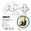 OWT - Post Base Twin Rail Saddle - LAREDO SUNSET (size options) OWT - Post Base Twin Rail Saddle - LAREDO SUNSET (size options)