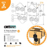 OWT - Post to Beam Coupler LAREDO SUNSET (2pk) (size options) OWT - Post to Beam Coupler LAREDO SUNSET (2pk) (size options)