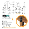 OWT - 4"x4″ Column Cap Hardware LAREDO SUNSET 56678 OWT - 4"x4″ Column Cap Hardware LAREDO SUNSET 56678
