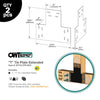 OWT - T Tie Extended Truss Connector (2PK) OWT - T Tie Extended Truss Connector (2PK)