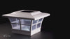 CLASSY CAPS 5x5 WHITE PVC PRESTIGE SOLAR POST CAP CLASSY CAPS 5x5 WHITE PVC PRESTIGE SOLAR POST CAP