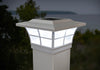 CLASSY CAPS 5x5 WHITE PVC PRESTIGE SOLAR POST CAP CLASSY CAPS 5x5 WHITE PVC PRESTIGE SOLAR POST CAP