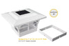 CLASSY CAPS 5x5 WHITE PVC PRESTIGE SOLAR POST CAP CLASSY CAPS 5x5 WHITE PVC PRESTIGE SOLAR POST CAP