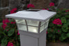 CLASSY CAPS 5x5 WHITE PVC PRESTIGE SOLAR POST CAP CLASSY CAPS 5x5 WHITE PVC PRESTIGE SOLAR POST CAP