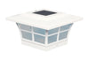 CLASSY CAPS 5x5 WHITE PVC PRESTIGE SOLAR POST CAP CLASSY CAPS 5x5 WHITE PVC PRESTIGE SOLAR POST CAP