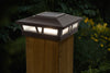CLASSY CAPS 6x6 BROWN ALUMINUM OXFORD SOLAR POST CAP CLASSY CAPS 6x6 BROWN ALUMINUM OXFORD SOLAR POST CAP
