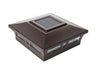CLASSY CAPS 6x6 BROWN ALUMINUM OXFORD SOLAR POST CAP CLASSY CAPS 6x6 BROWN ALUMINUM OXFORD SOLAR POST CAP