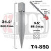 T4-850 Post Anchor – for 4×4 posts OZ-POST T4-850 Post Anchor – for 4×4 posts