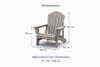 HDPE Adirondack Chair – All-Weather Outdoor Patio Seating
