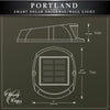 Classy Caps Portland Smart Solar Driveway/Wall Light