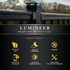 Classy Caps Lumineer Smart Solar Post Cap