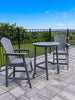 3-Piece HDPE Outdoor High-Top Bistro Set – All-Weather Patio Bar Table & Chairs