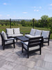 5-Piece HDPE Outdoor Patio Conversation Set – All-Weather Sofa, Chairs & Coffee Table