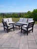 5-Piece HDPE Outdoor Patio Conversation Set – All-Weather Sofa, Chairs & Coffee Table