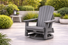 HDPE Adirondack Swivel Glider Chair – All-Weather Outdoor Patio Chair