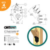 OWT - 4″ Flush Inside 45 Angle Bracket (4PK) (style options)
